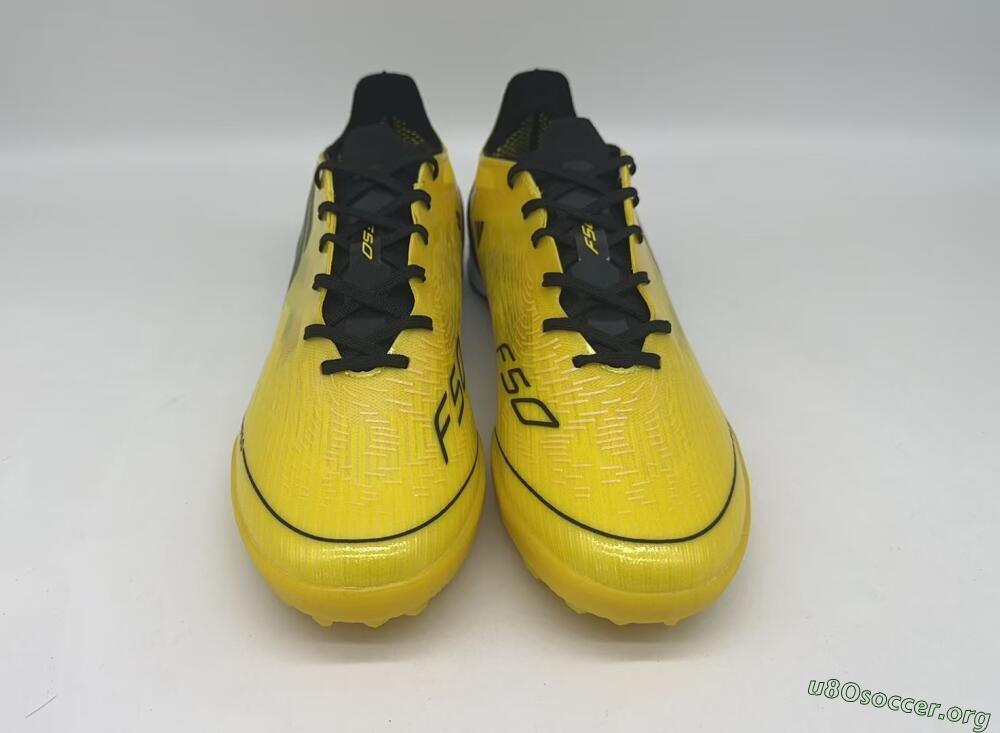 Adidas F50 Pro TF Football Shoes - Yellow/Black/White
