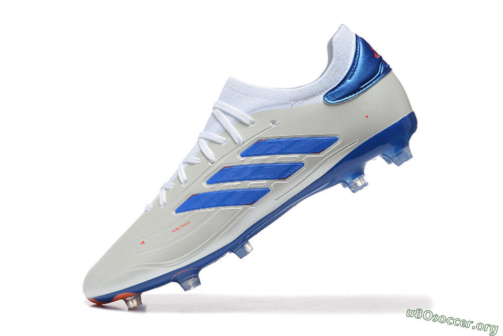 Adidas Copa Pure 2 FG Football Boots - Silver/Blue/Red 8