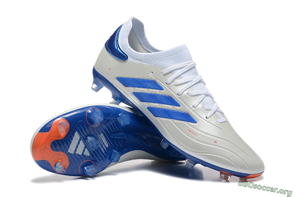 Adidas Copa Pure 2 FG Football Boots - Silver/Blue/Red 4