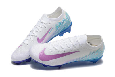 Nike Air Zoom Mercurial Vapor 16 Elite FG Football Boots - White/Purple/Blue