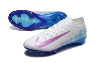Nike Air Zoom Mercurial Vapor 16 Elite FG Football Boots - White/Purple/Blue