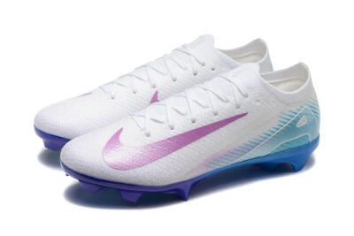Nike Air Zoom Mercurial Vapor 16 Elite FG Football Boots - White/Purple/Blue