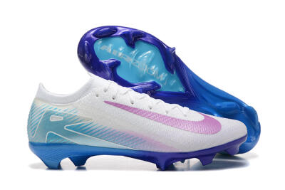 Nike Air Zoom Mercurial Vapor 16 Elite FG Football Boots - White/Purple/Blue
