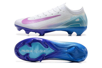 Nike Air Zoom Mercurial Vapor 16 Elite FG Football Boots - White/Purple/Blue