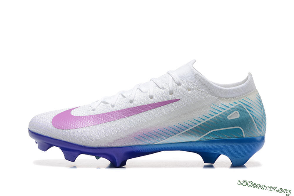 Nike Air Zoom Mercurial Vapor 16 Elite FG Football Boots - White/Purple/Blue 3