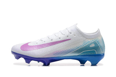 Nike Air Zoom Mercurial Vapor 16 Elite FG Football Boots - White/Purple/Blue