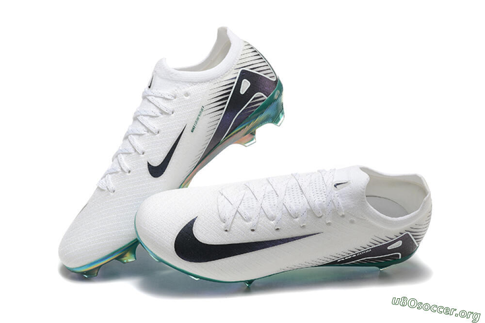 Nike Air Zoom Mercurial Vapor 16 Elite FG Football Boots - White/Black/Gold 6