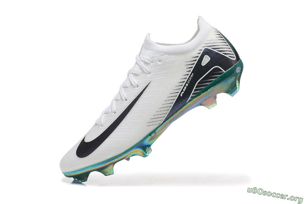 Nike Air Zoom Mercurial Vapor 16 Elite FG Football Boots - White/Black/Gold 8