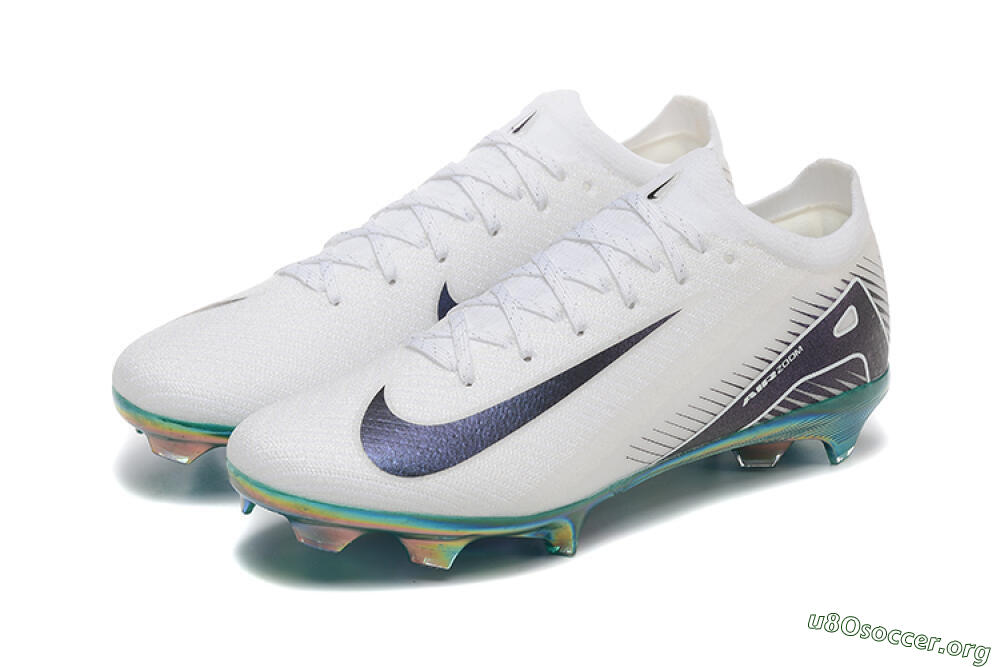 Nike Air Zoom Mercurial Vapor 16 Elite FG Football Boots - White/Black/Gold 5