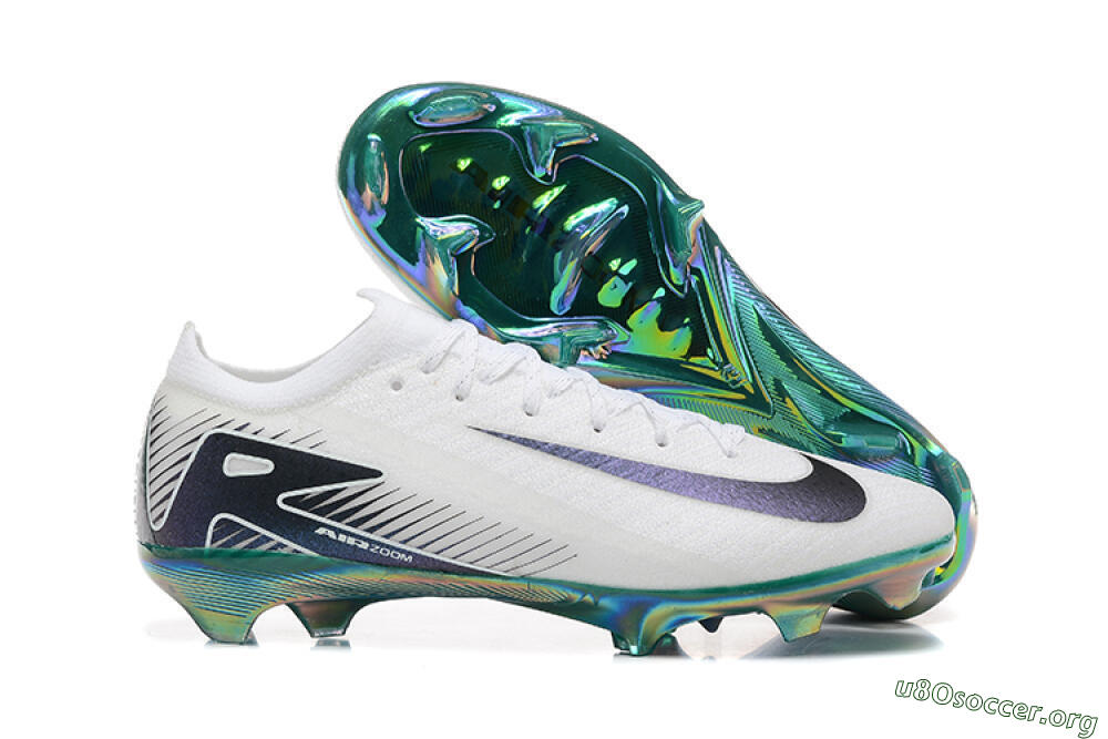 Nike Air Zoom Mercurial Vapor 16 Elite FG Football Boots - White/Black/Gold 2
