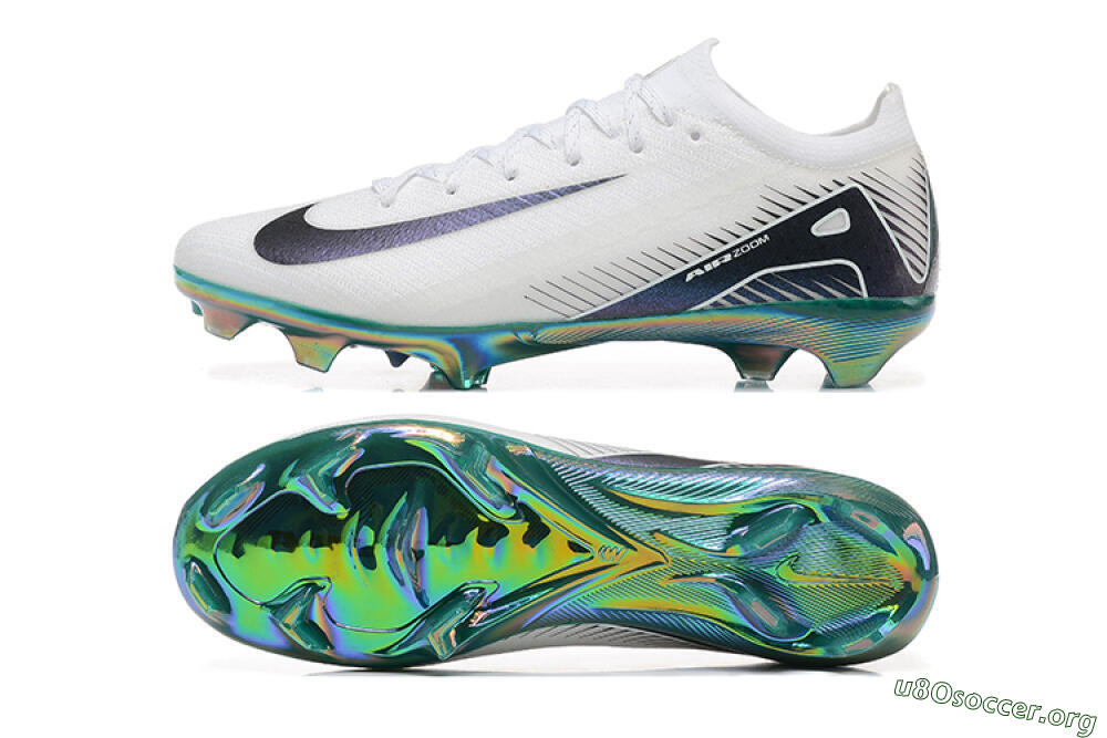 Nike Air Zoom Mercurial Vapor 16 Elite FG Football Boots - White/Black/Gold 1