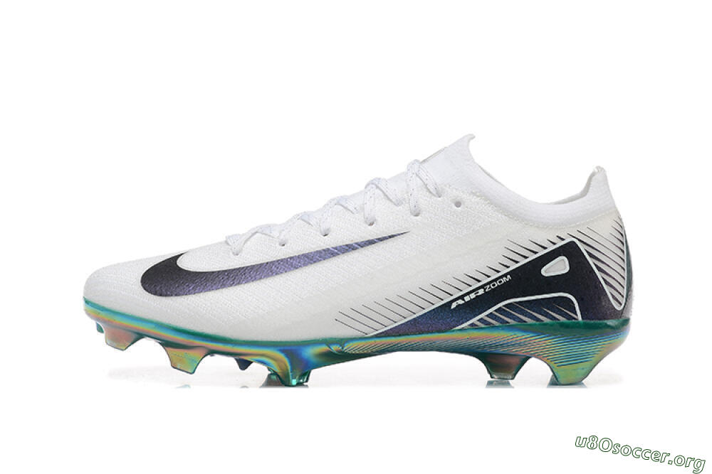 Nike Air Zoom Mercurial Vapor 16 Elite FG Football Boots - White/Black/Gold 3
