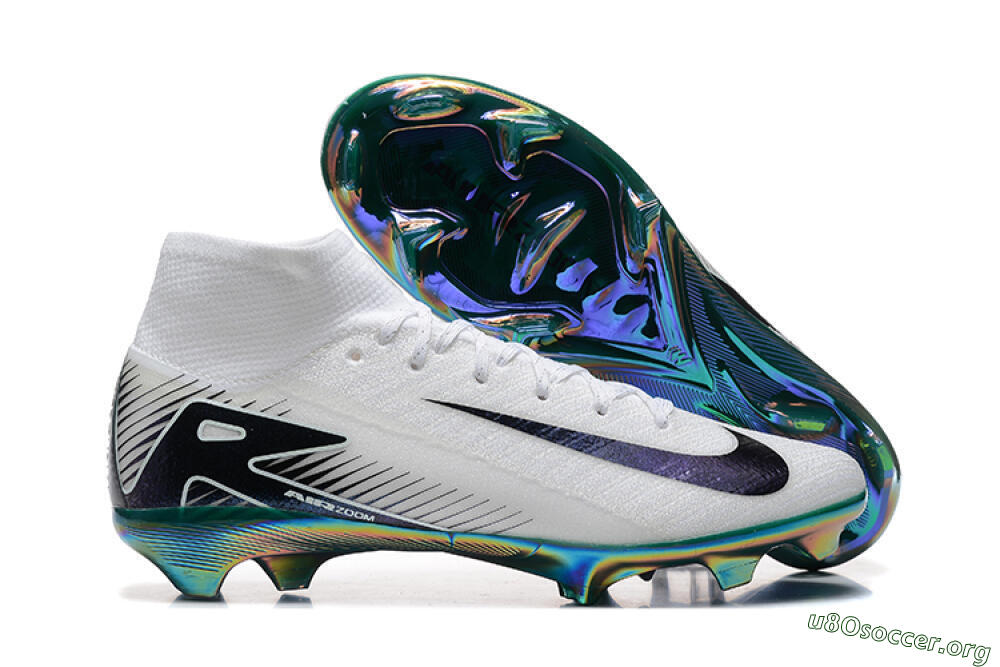 Nike Air Zoom Mercurial Superfly 10 Elite FG Football Boots - White/Blue/Gold 2