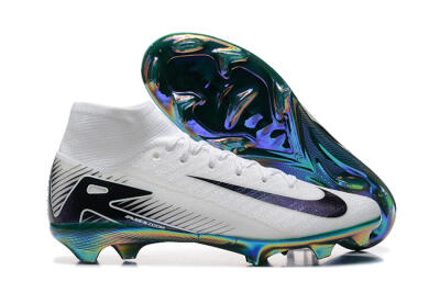 Nike Air Zoom Mercurial Superfly 10 Elite FG Football Boots - White/Blue/Gold