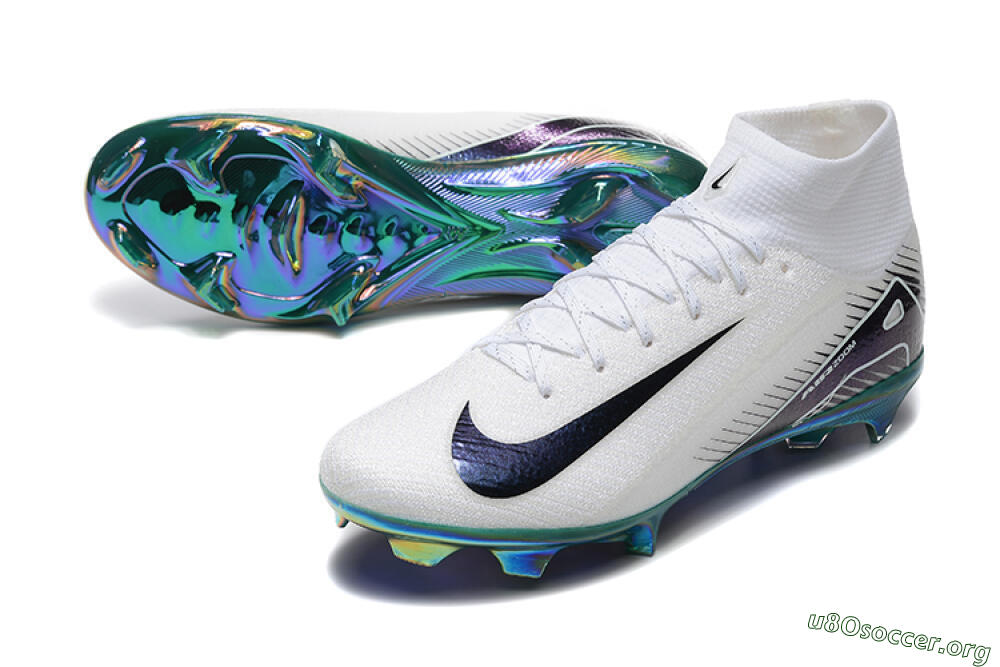 Nike Air Zoom Mercurial Superfly 10 Elite FG Football Boots - White/Blue/Gold 0