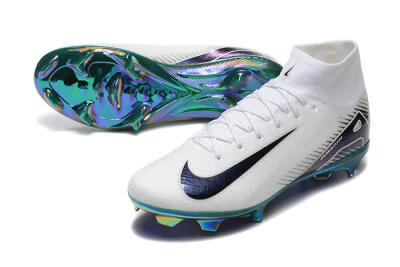 Nike Air Zoom Mercurial Superfly 10 Elite FG Football Boots - White/Blue/Gold