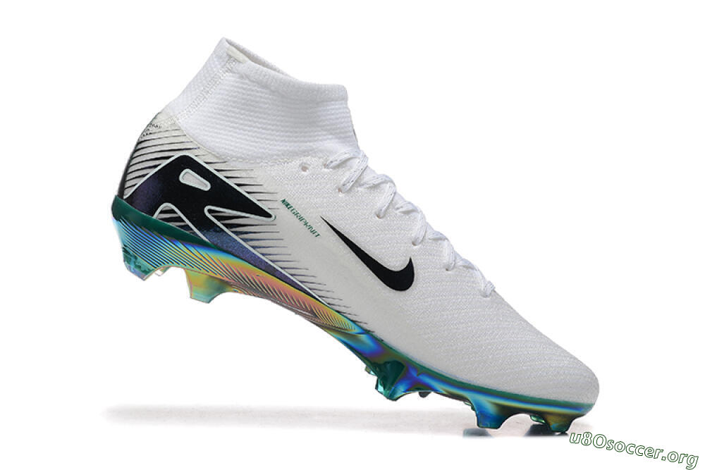 Nike Air Zoom Mercurial Superfly 10 Elite FG Football Boots - White/Blue/Gold 7