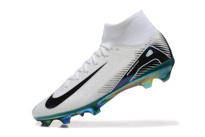 Nike Air Zoom Mercurial Superfly 10 Elite FG Football Boots - White/Blue/Gold