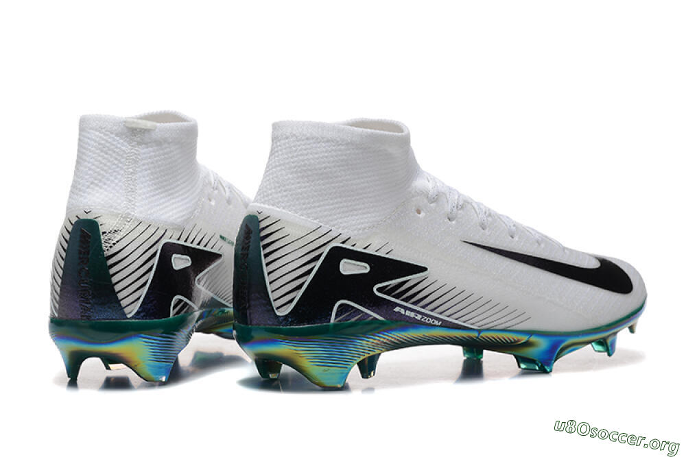 Nike Air Zoom Mercurial Superfly 10 Elite FG Football Boots - White/Blue/Gold 9
