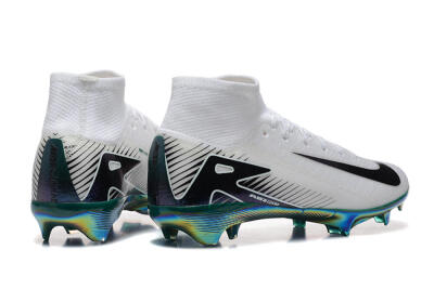Nike Air Zoom Mercurial Superfly 10 Elite FG Football Boots - White/Blue/Gold