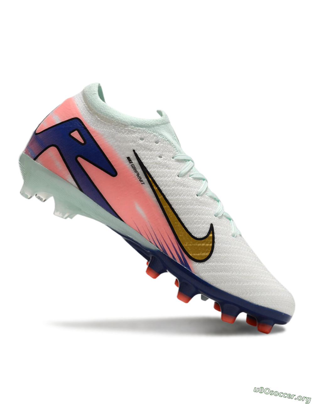 Nike Air Zoom Mercurial Vapor 16 Elite AG Football Boots - Jade/Gold/Blue 4
