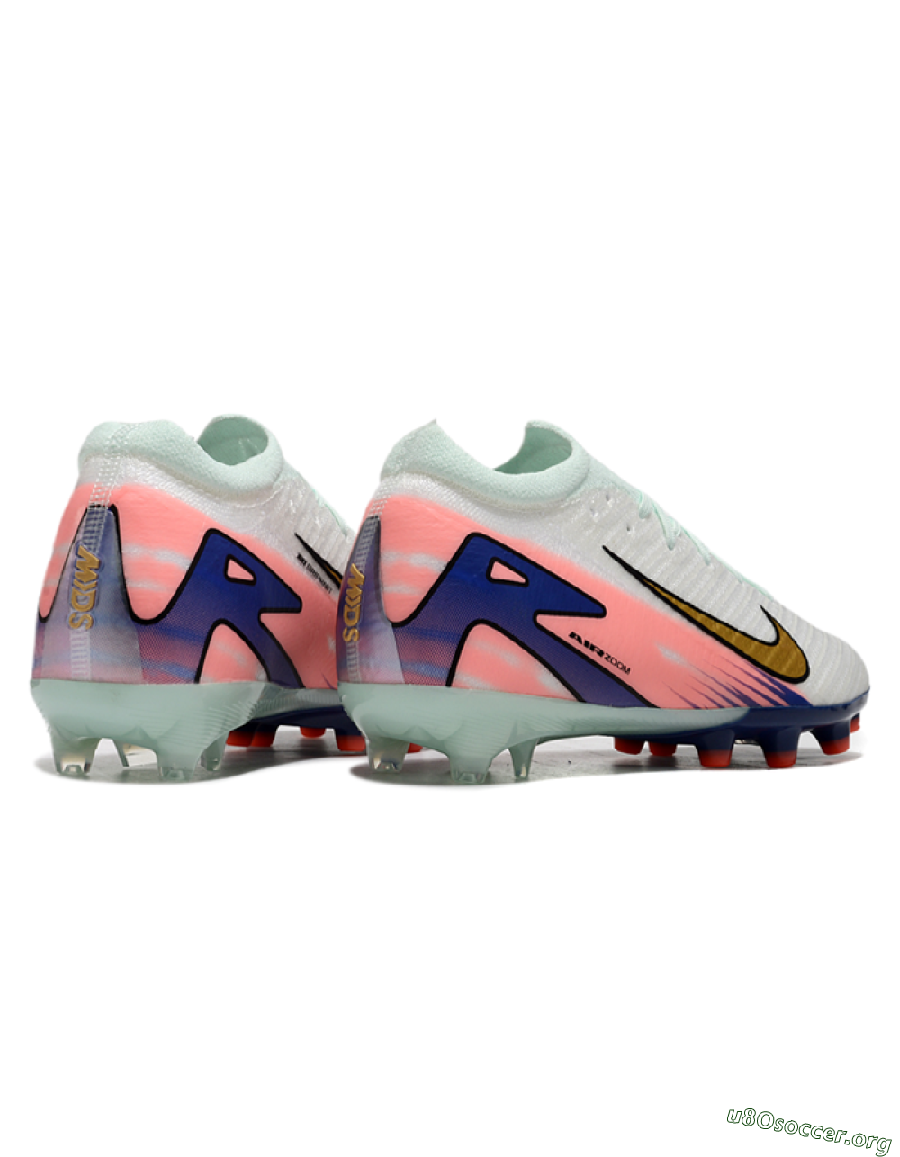 Nike Air Zoom Mercurial Vapor 16 Elite AG Football Boots - Jade/Gold/Blue 6