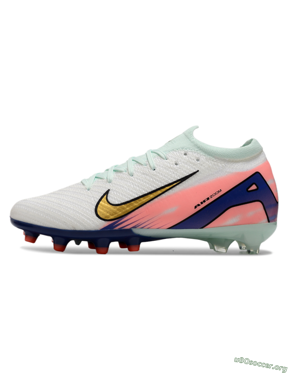 Nike Air Zoom Mercurial Vapor 16 Elite AG Football Boots - Jade/Gold/Blue 3