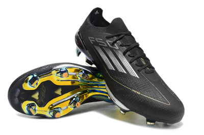 Adidas F50+ Lightstrike Pro Elite FG Football Boots - Black/Silver/Gold