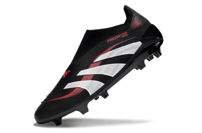 Adidas Predator Elite Laceless FG Football Boots - Black/Red/White
