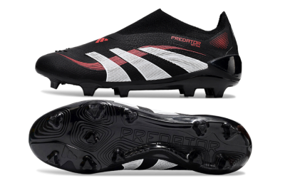 Adidas Predator Elite Laceless FG Football Boots - Black/Red/White