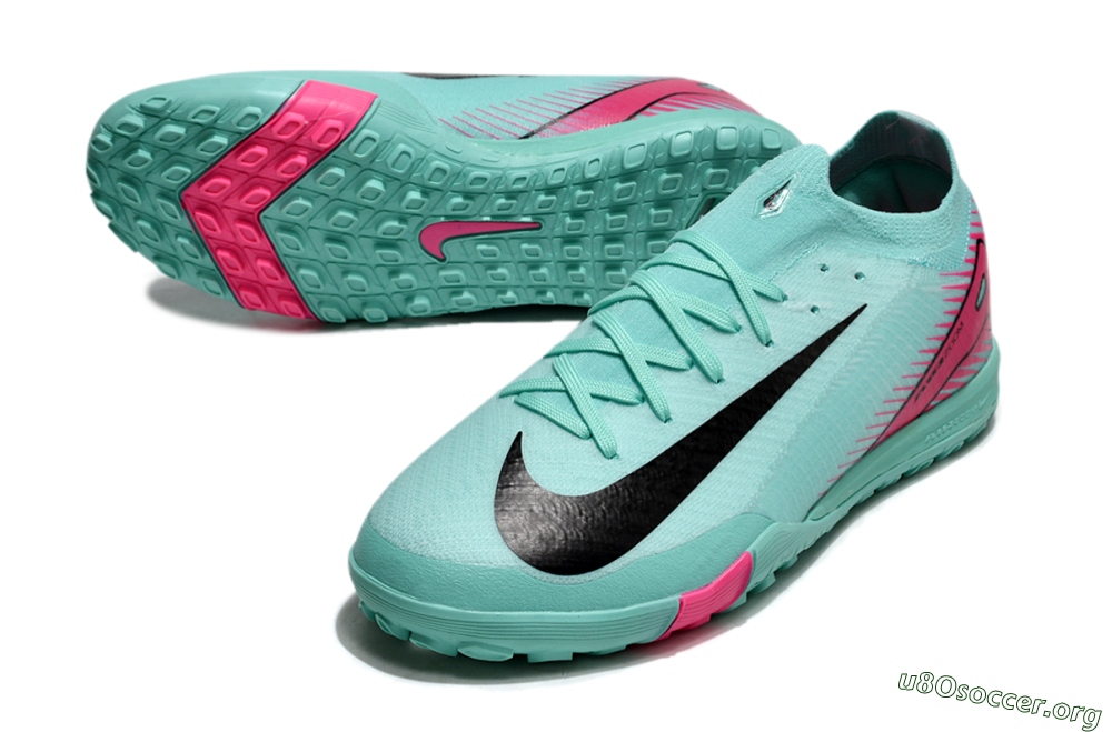 Nike Air Zoom Mercurial Vapor 16 Elite TF Football Shoes - Jade/Black/Red 0