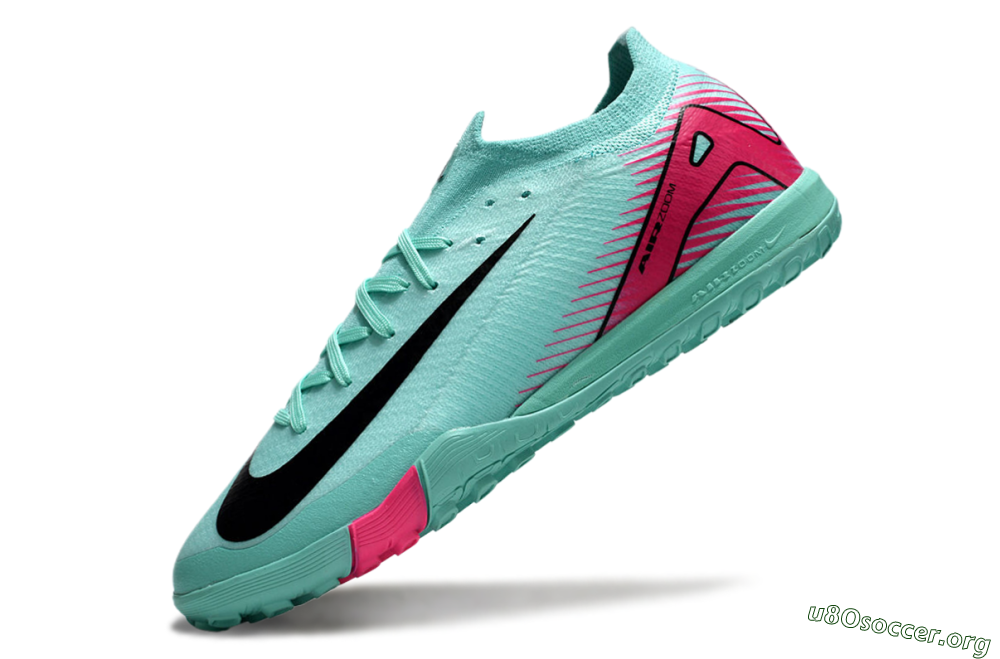 Nike Air Zoom Mercurial Vapor 16 Elite TF Football Shoes - Jade/Black/Red 5