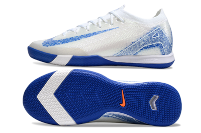 Nike Air Zoom Mercurial Vapor 16 Elite IC Football Shoes - Beige/Blue/White