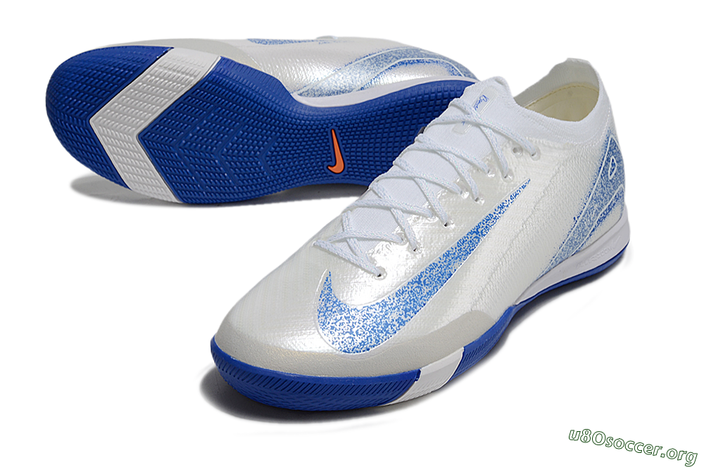 Nike Air Zoom Mercurial Vapor 16 Elite IC Football Shoes - Beige/Blue/White 0