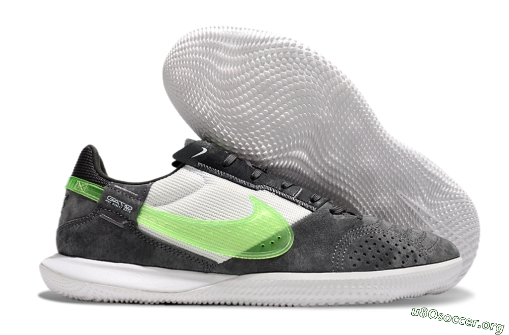 Nike Street Gato IC Football Shoes - Grey/Yellow/White 2