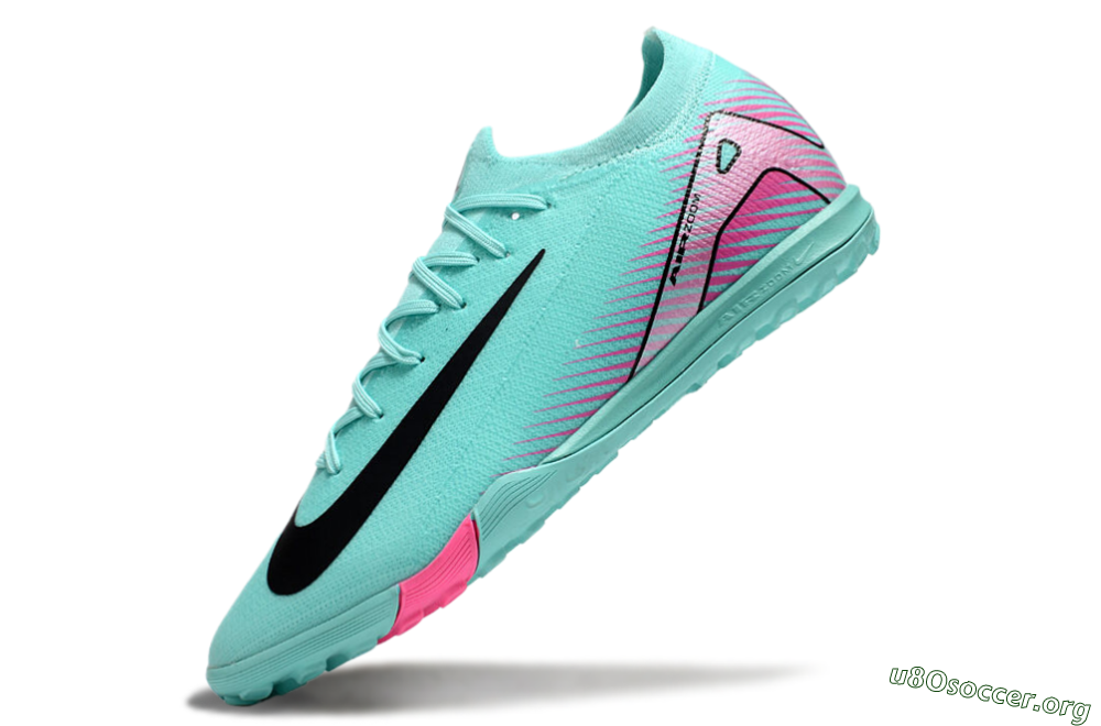 Nike Air Zoom Mercurial Vapor 16 Elite TF Football Shoes - Jade/Black/Pink 5