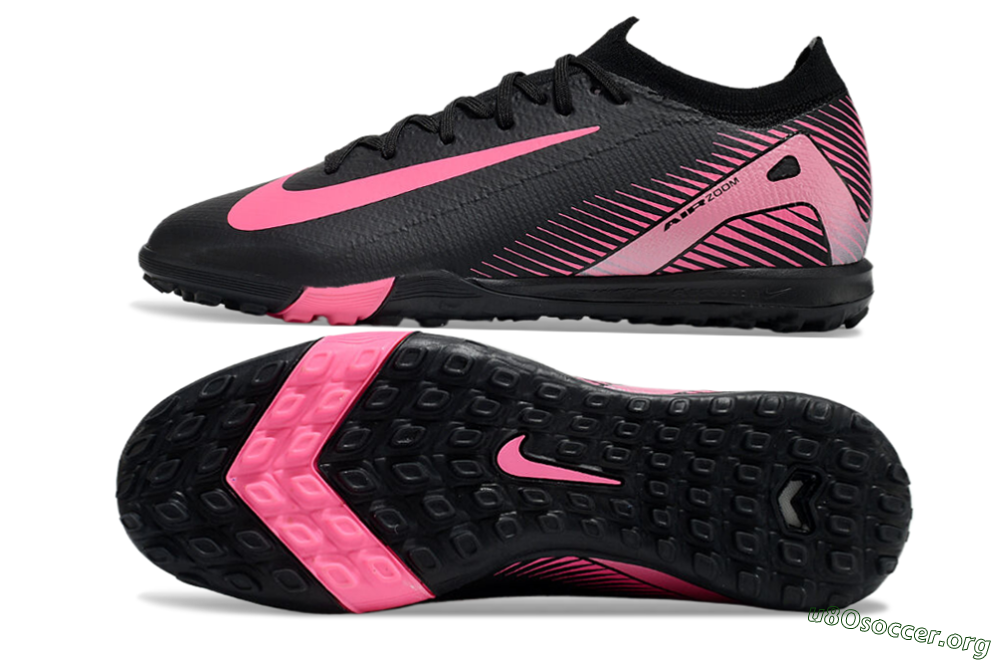 Nike Air Zoom Mercurial Vapor 16 Elite TF Football Shoes - Black/Pink 1