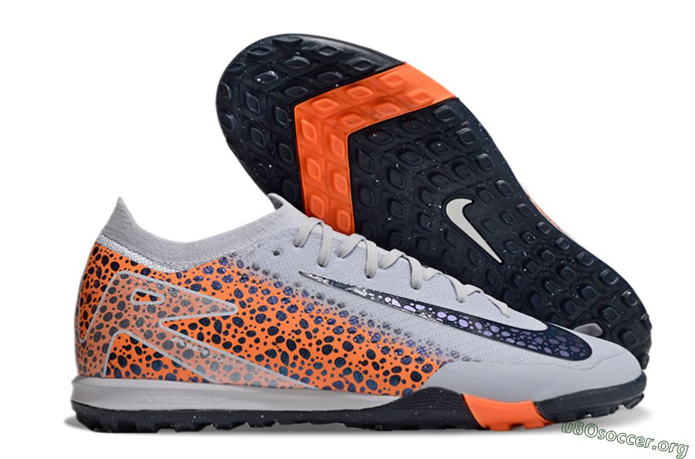 Nike Air Zoom Mercurial Vapor 16 Elite TF Football Shoes - Grey/Black/Leopard 2