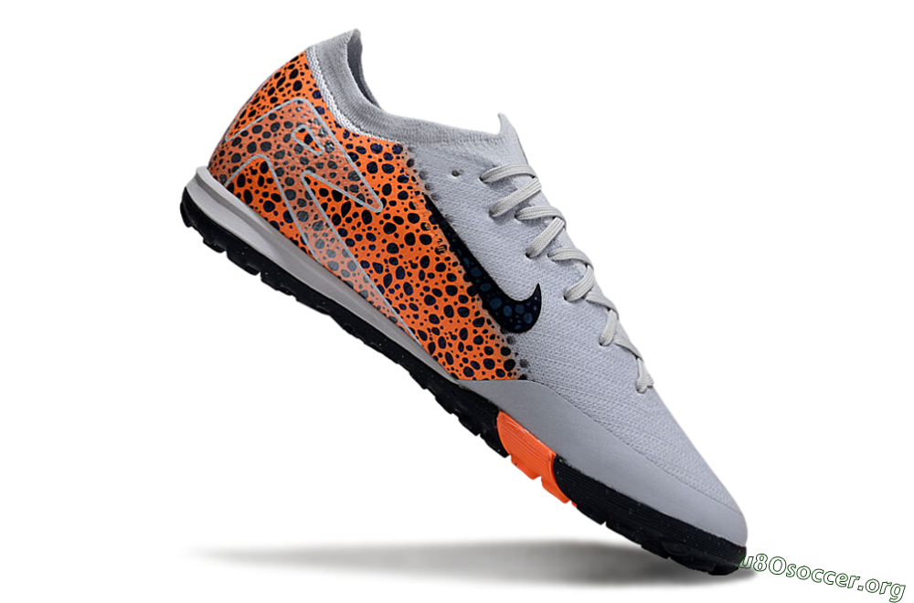 Nike Air Zoom Mercurial Vapor 16 Elite TF Football Shoes - Grey/Black/Leopard 4