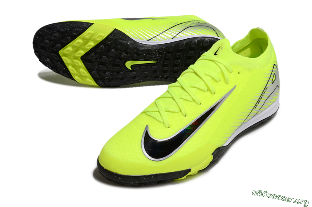 Nike Air Zoom Mercurial Vapor 16 Elite TF Football Shoes - Yellow/Black/Silver 0