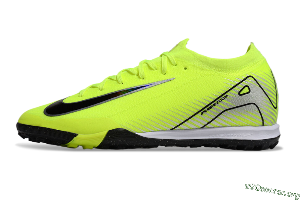 Nike Air Zoom Mercurial Vapor 16 Elite TF Football Shoes - Yellow/Black/Silver 3