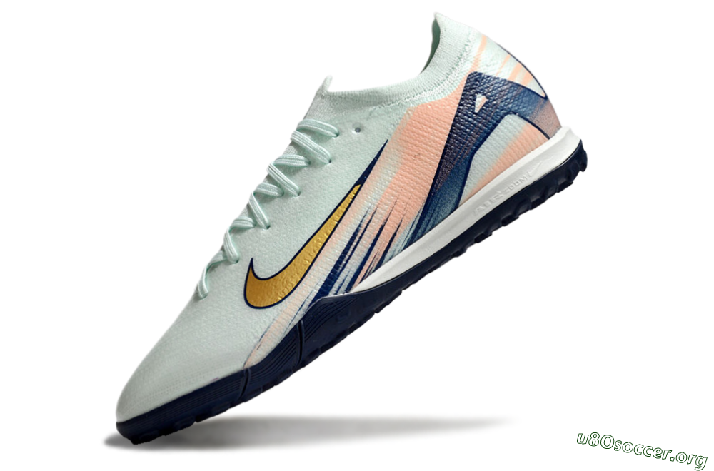 Nike Air Zoom Mercurial Vapor 16 Elite TF Football Shoes - Jade/Gold/Blue 5