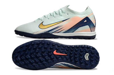 Nike Air Zoom Mercurial Vapor 16 Elite TF Football Shoes - Jade/Gold/Blue
