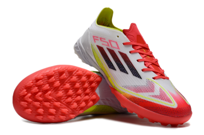 Adidas F50 Elite TF Football Shoes - White/Red/Yellow