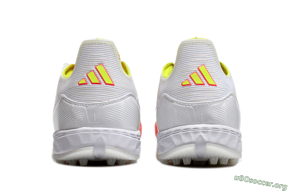 Adidas F50 Elite TF Football Shoes - White/Red/Yellow 4