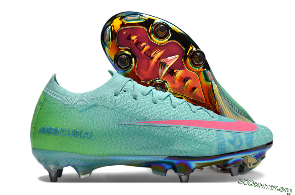 Nike Air Zoom Mercurial Vapor 16 Elite SG Football Boots - Jade/Pink/Gold 2