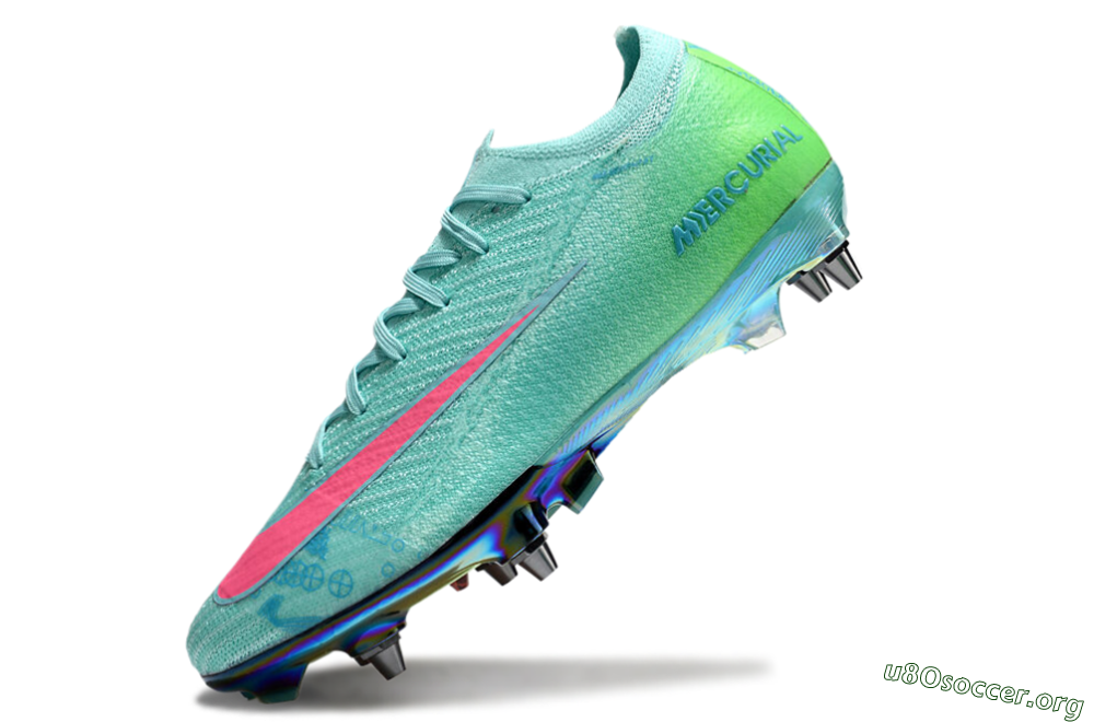Nike Air Zoom Mercurial Vapor 16 Elite SG Football Boots - Jade/Pink/Gold 5