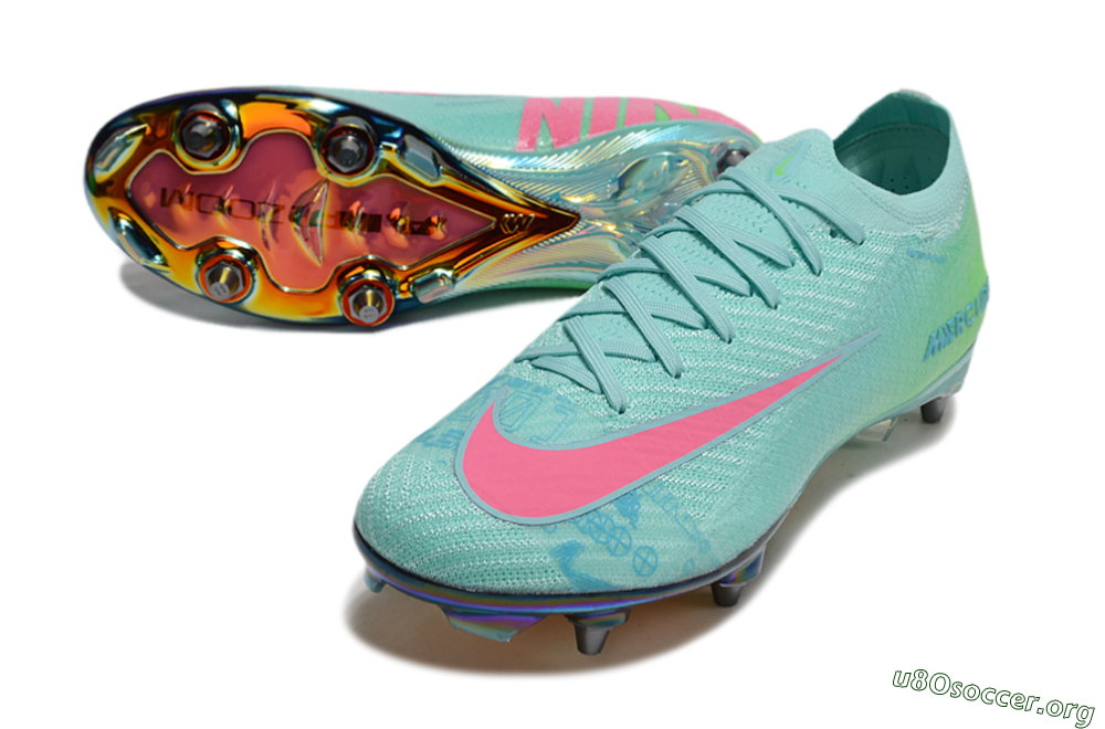 Nike Air Zoom Mercurial Vapor 16 Elite SG Football Boots - Jade/Pink/Gold 0