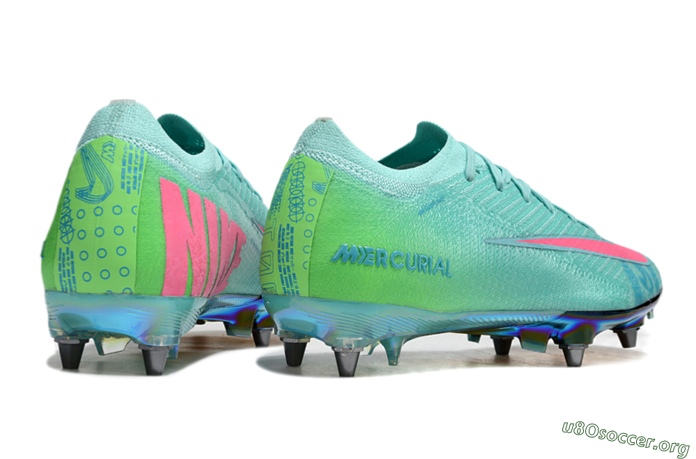 Nike Air Zoom Mercurial Vapor 16 Elite SG Football Boots - Jade/Pink/Gold 6