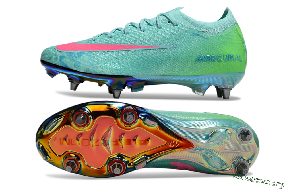 Nike Air Zoom Mercurial Vapor 16 Elite SG Football Boots - Jade/Pink/Gold 1